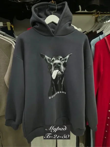 Уютное худи из флиса — фото 9