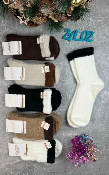 Женские носки с ослабленной резинкой изготовленные из меха куницы с применением новейших технологий, характеризуется пре — фото 2
