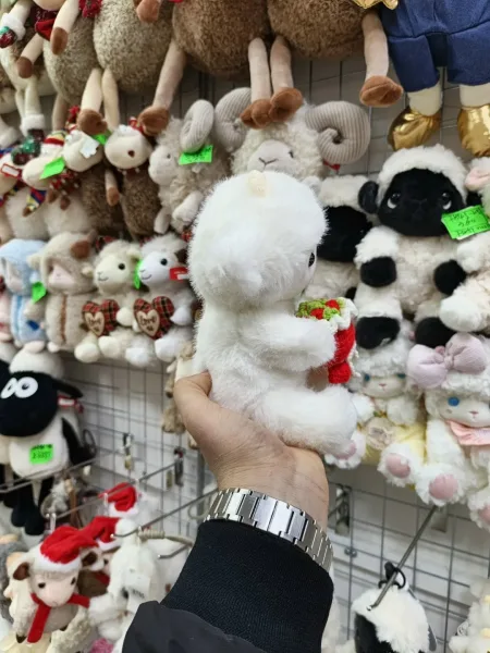 Мягкая игрушка барашка из качественного материала — фото 4