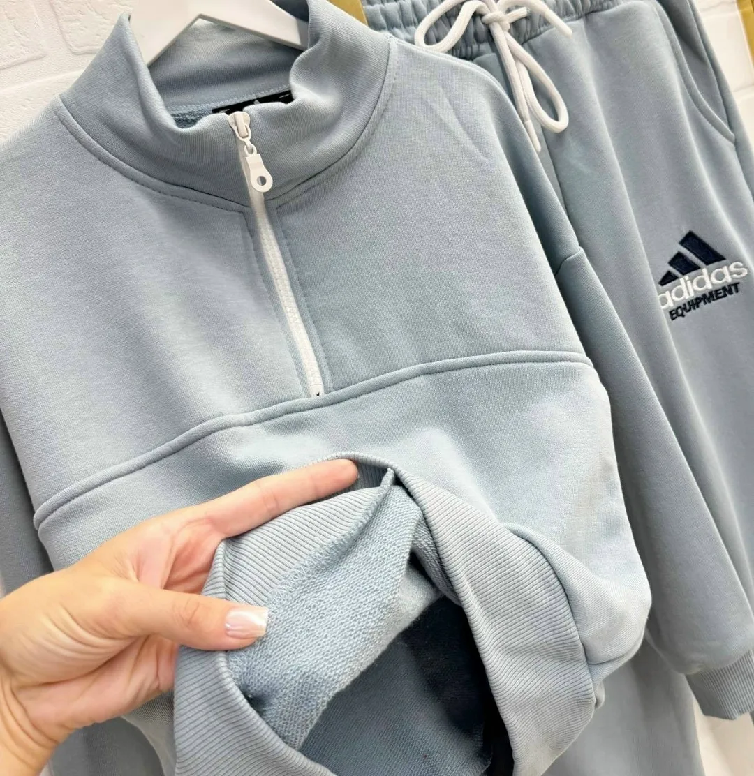 Костюм детский Adiidaass из трехнитки Голубой — фото 5
