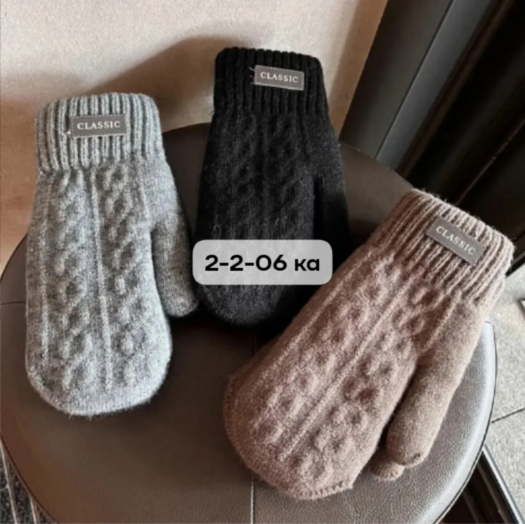 Женские Варежки на зимние — фото 3