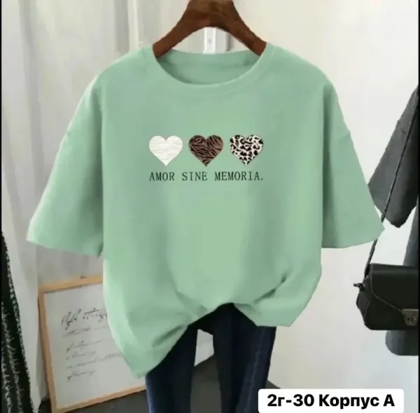 Женская футболка из состава 90 хлопок — фото 2