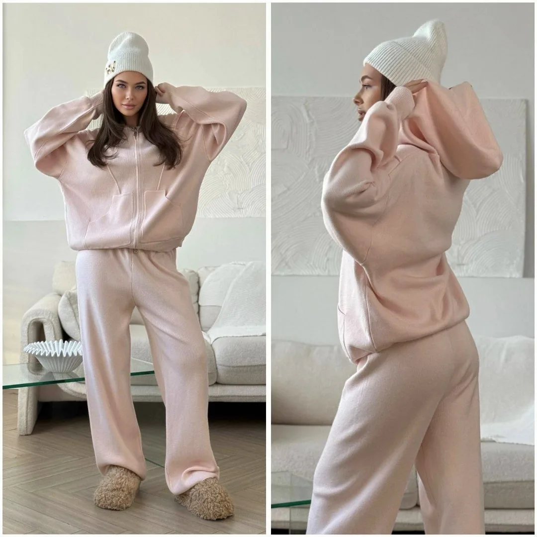 Тёплый трикотажный костюм из корейского производства — фото 7