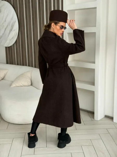 Пальто оверсайз Yves Saint Laurent из кашемира и шерсти — фото 4