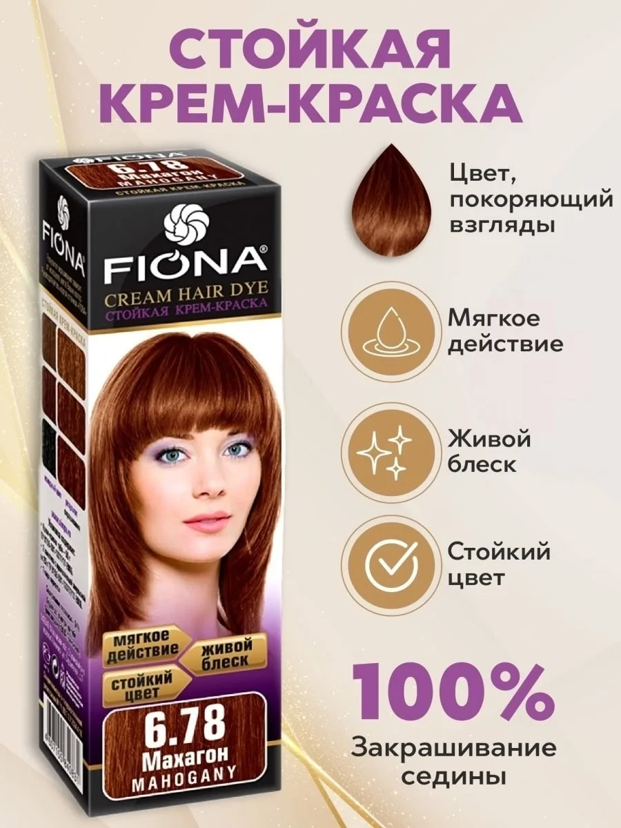 Стойкая крем краска для волос FIONA — фото 2