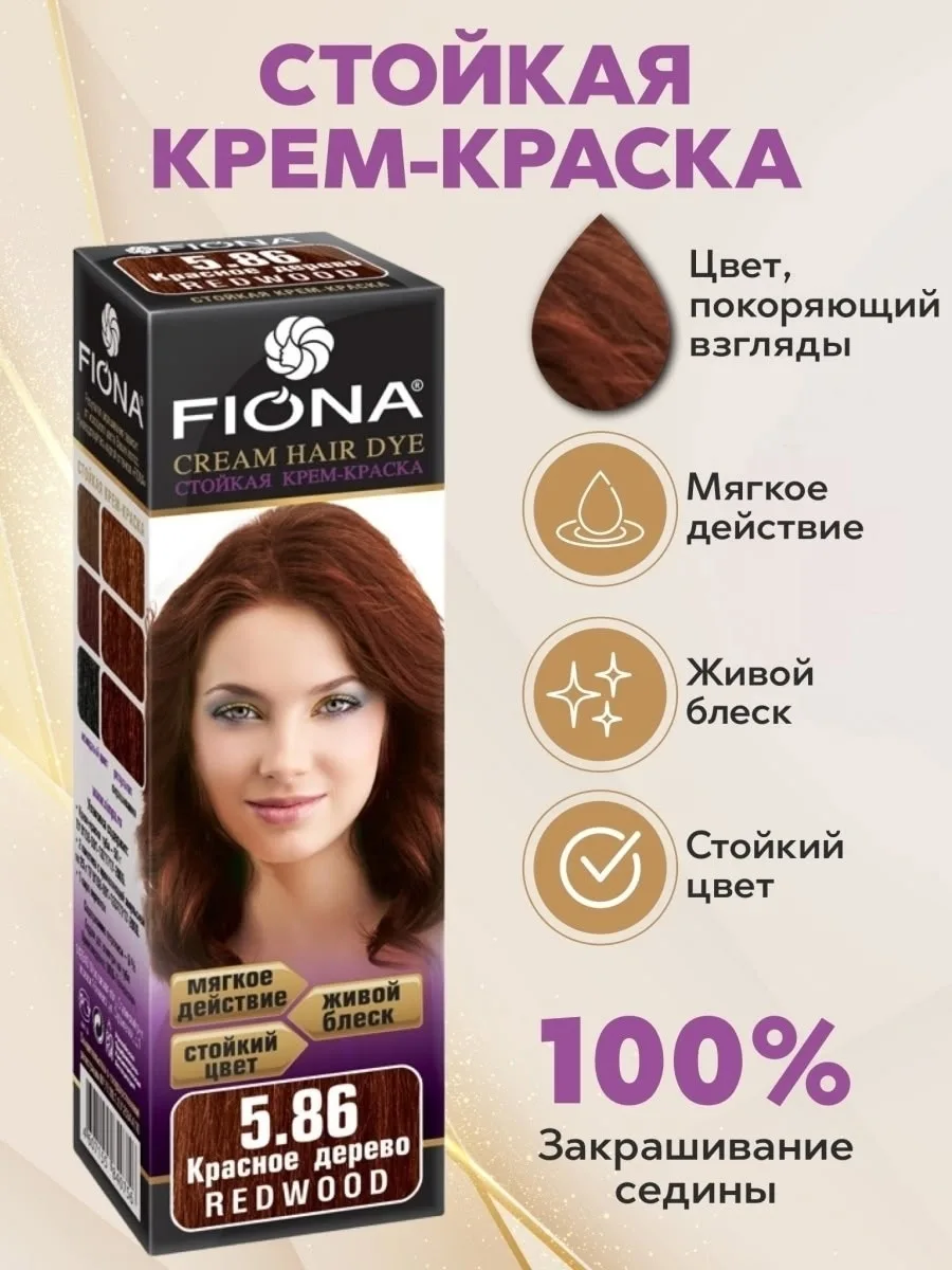 Стойкая крем краска для волос FIONA — фото 6