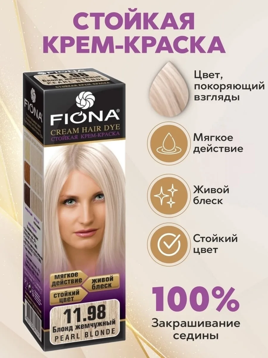 Стойкая крем краска для волос FIONA — фото 2