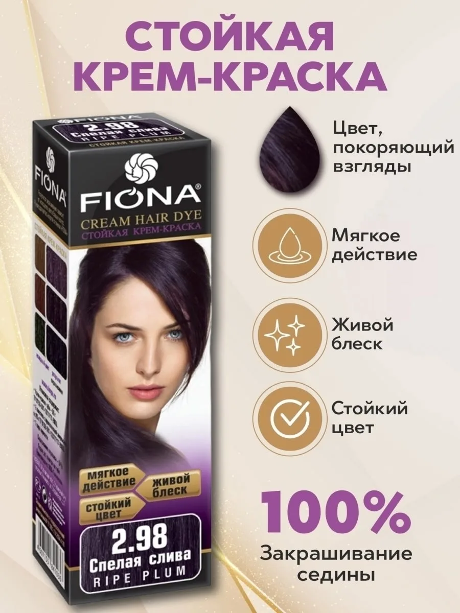 Стойкая крем краска для волос FIONA — фото 6