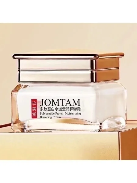 Омолаживающий пептидный крем с витамином Е и гиалуроновой кислотой Jomtam Polypeptide Protein Moisturizing Bouncing Crea — фото 1