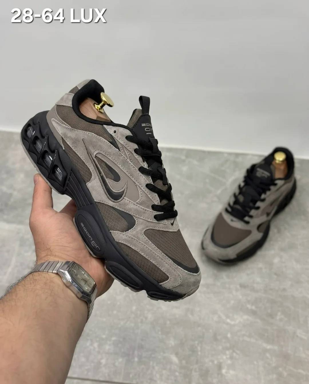 Кроссовки мужские NIKE из натуральной замши — фото 3