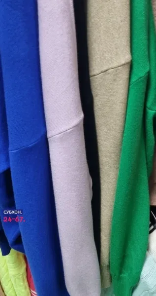 Оверсайз-кофта из вязного кашемира — фото 5