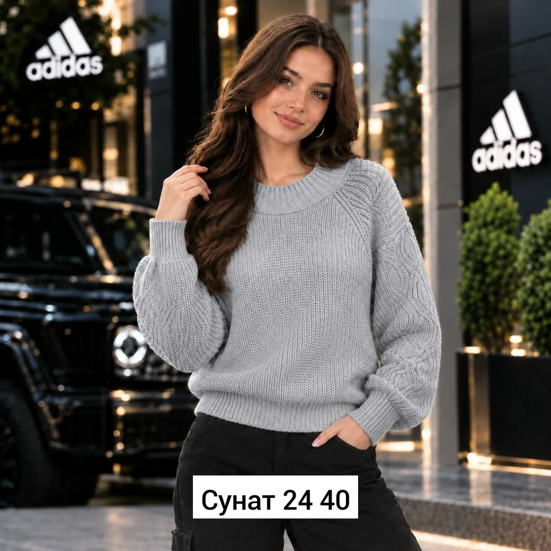 Однотонный джемпер из натурального кашемира — фото 1