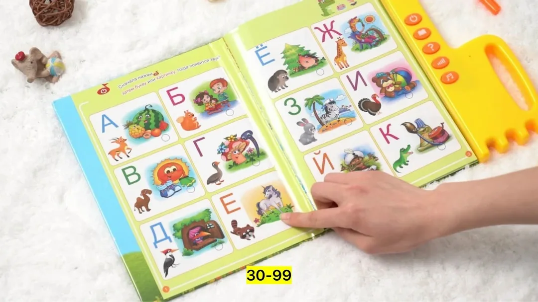 Говорящая книжка игрушка обучающая азбука для детей — фото 5