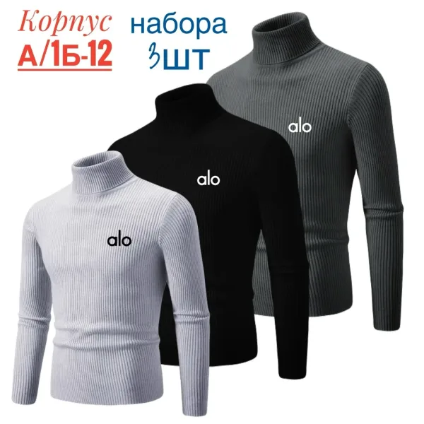 Мужская водолазка из натурального хлопка — фото 6