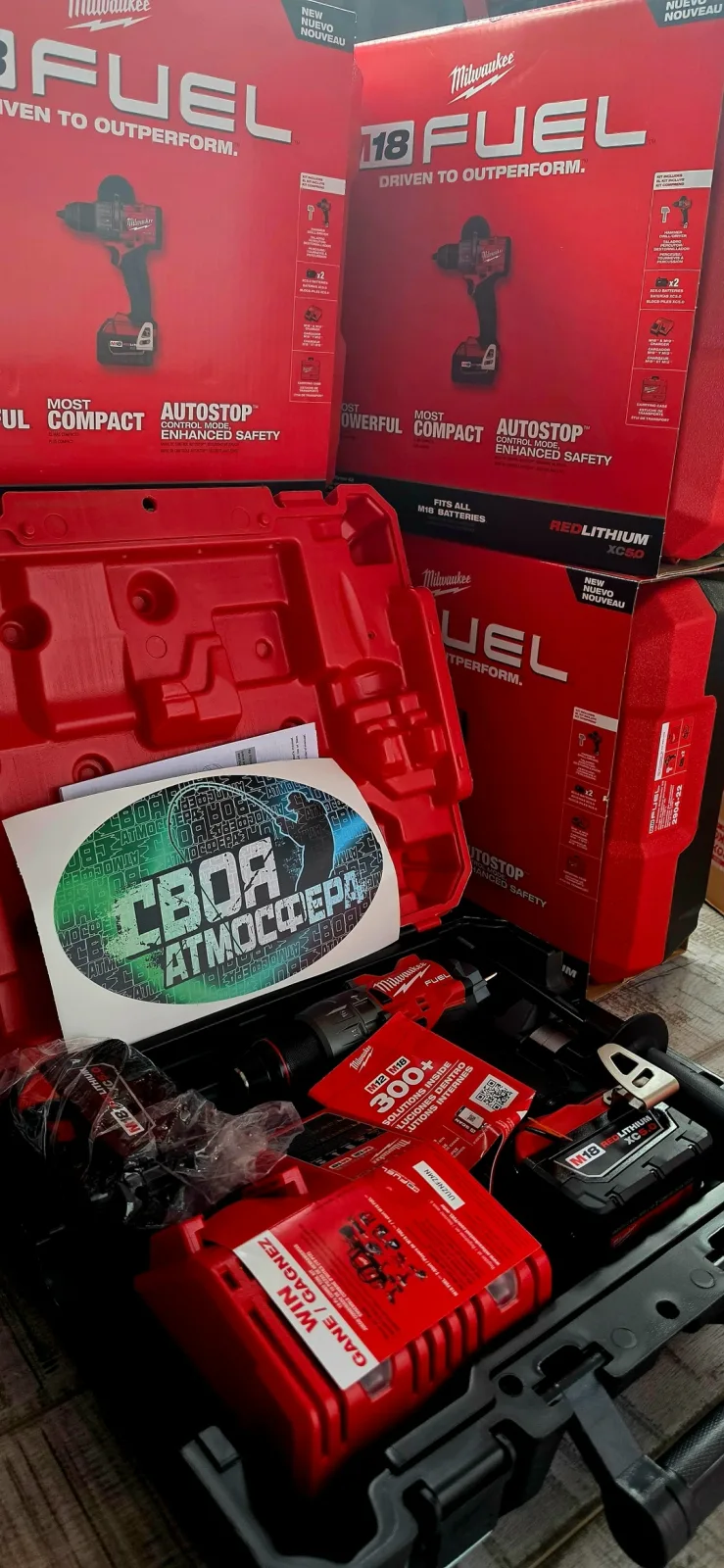 Бесщеточный шуруповерт Milwaukee M18 Fuel 2904-22 с максимальным крутящим моментом — фото 4
