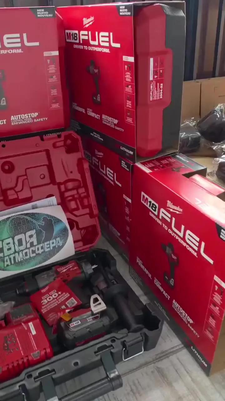 Бесщеточный шуруповерт Milwaukee M18 Fuel 2904-22 с максимальным крутящим моментом — видео