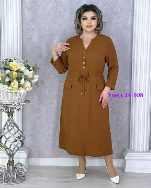 Платье из ткани Сингапур пенка — фото 3