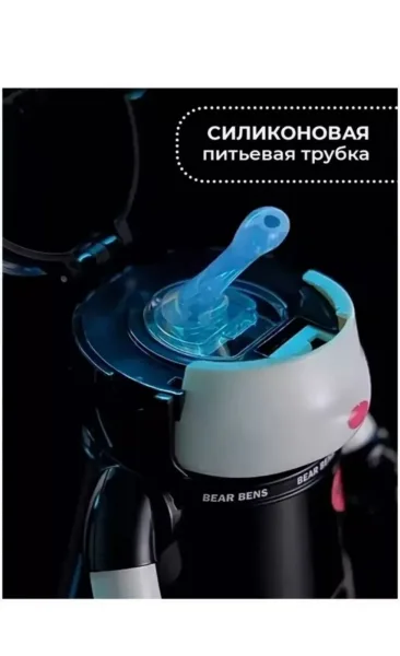 Термос-бутылка BEAR BENS, стильная, с антистресс-дизайном — фото 9