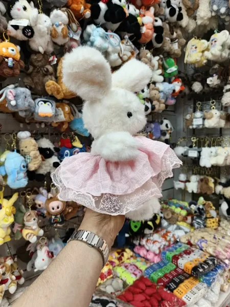 Мягкая игрушка зайчик из высококачественного материала — фото 2