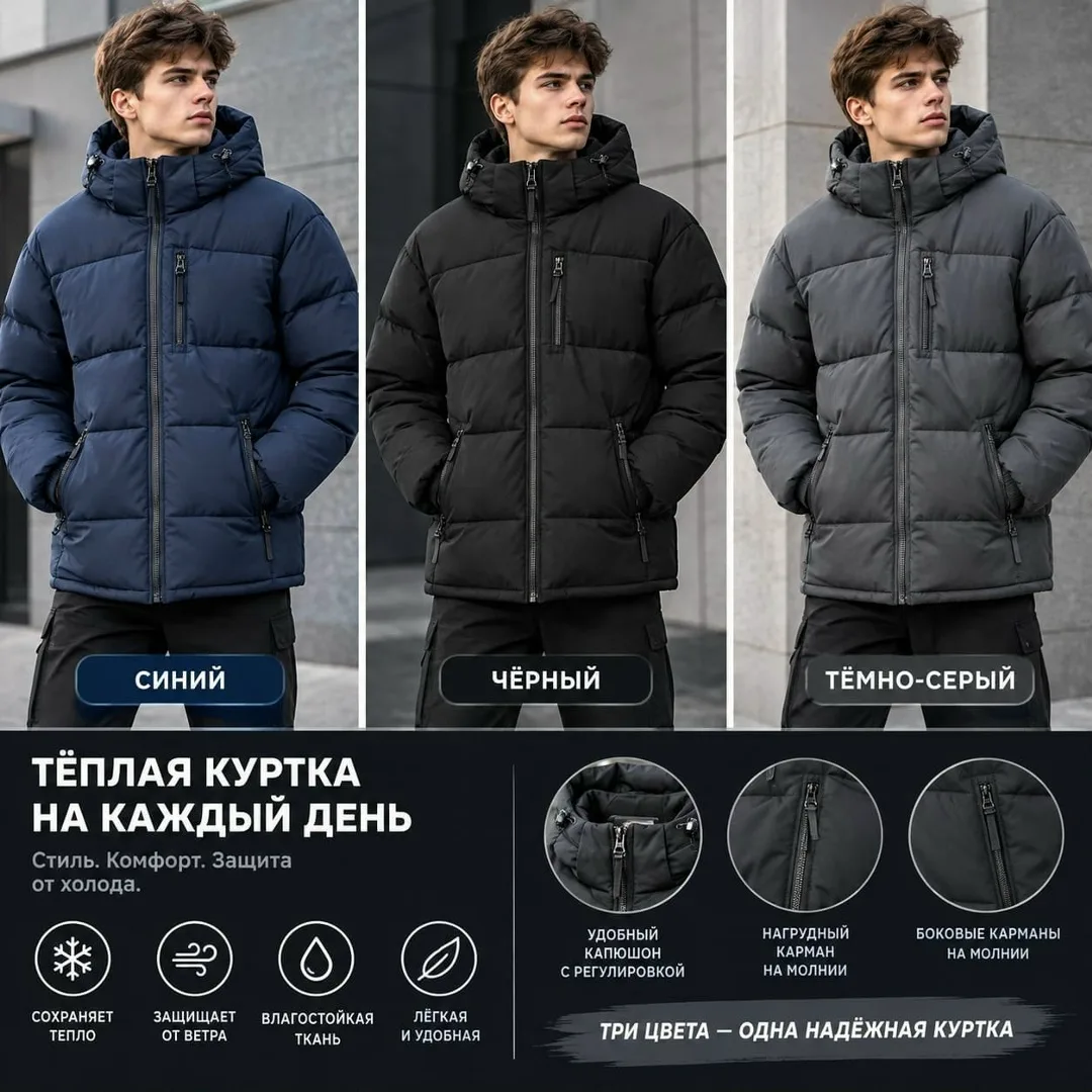 Мужская куртка утеплённая