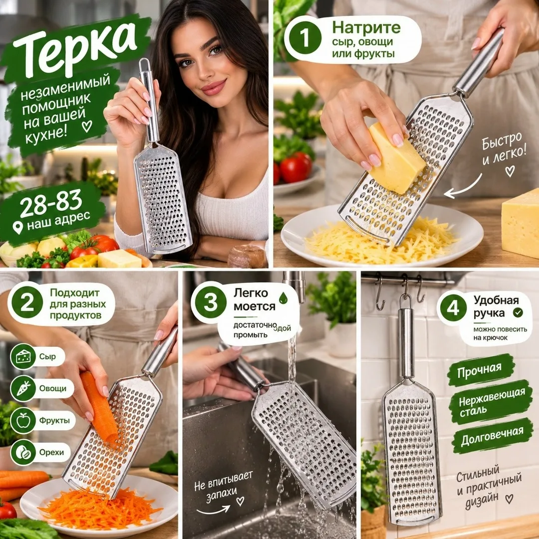 Ручная тёрка — незаменимый помощник на кухне