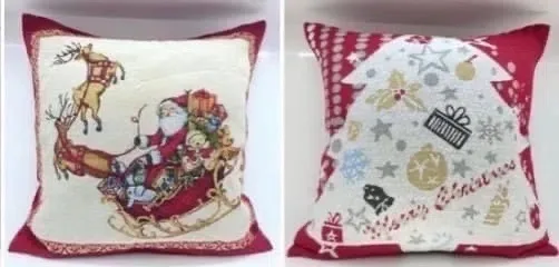 Новогодние наволочки из гобелена — фото 5
