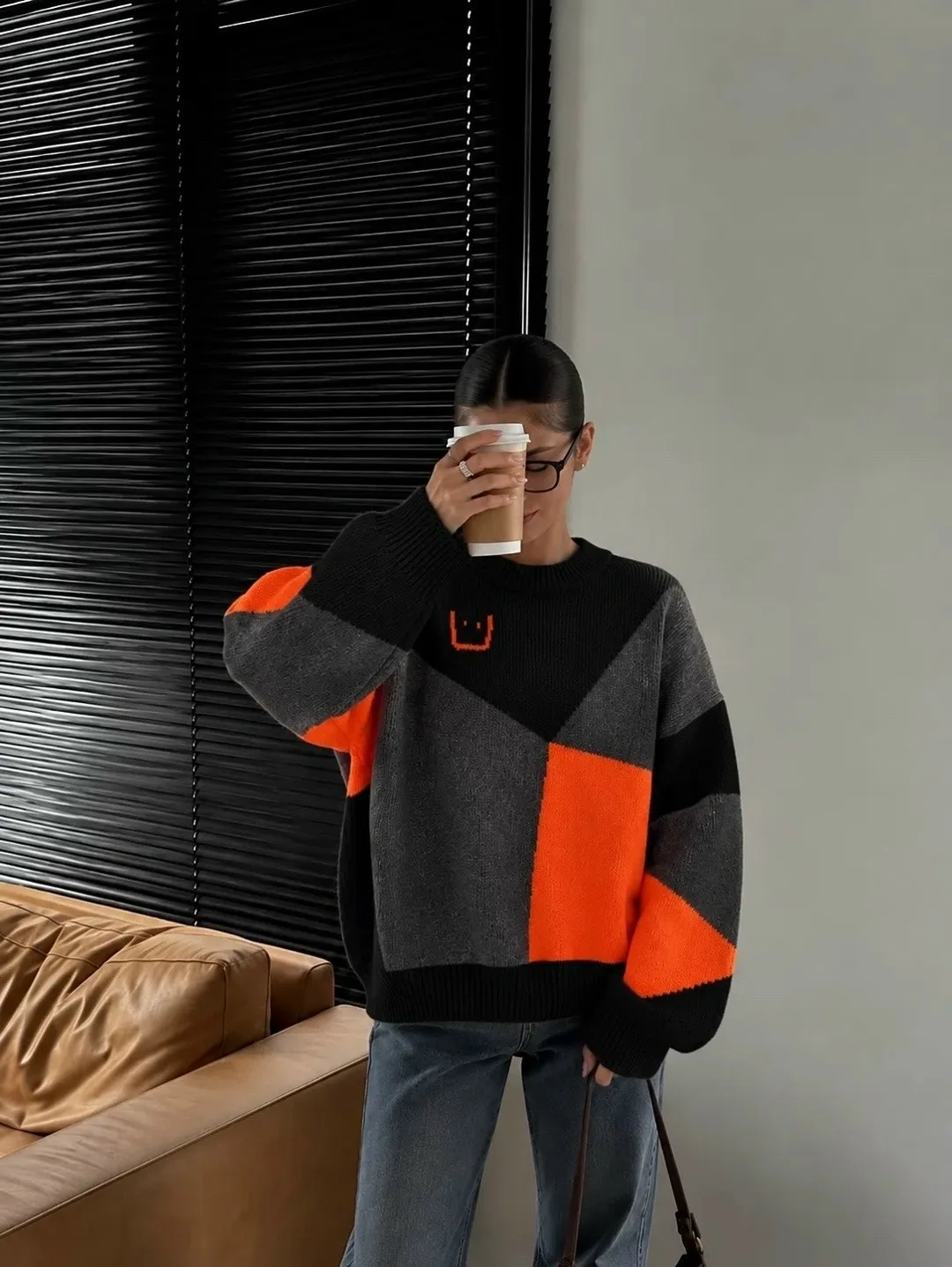 Свитер Oversize из турецкой вязки Турецкая Вязка — фото 9