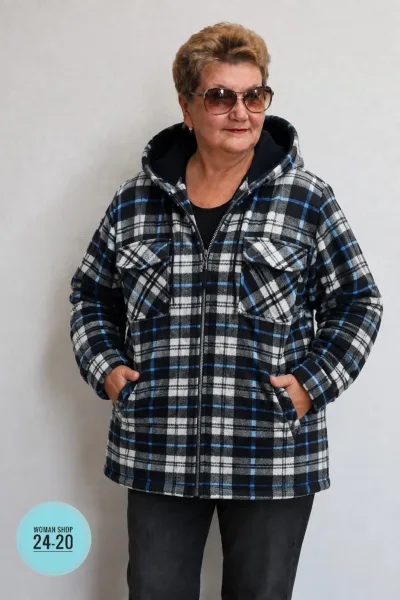 Рубашка из фланели с мягким мехом внутри — уютная Разноцветный — фото 3