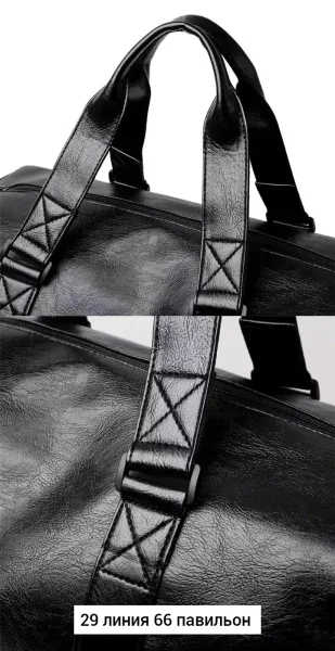 Спортивная сумка из эко-кожи — фото 12