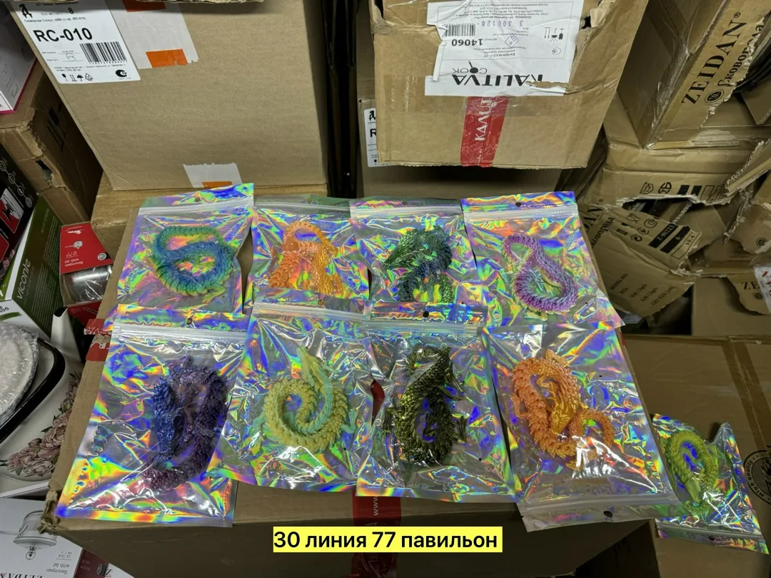 Шарф 3D фигурки Дракона — фото 2
