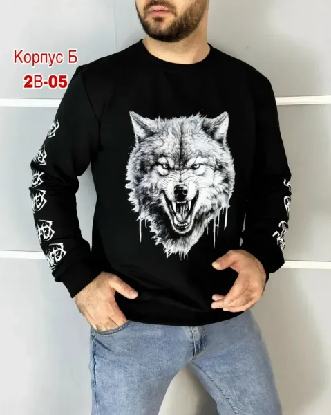 Кофта из ткани двухнитка для мужчин и женщин — фото 3