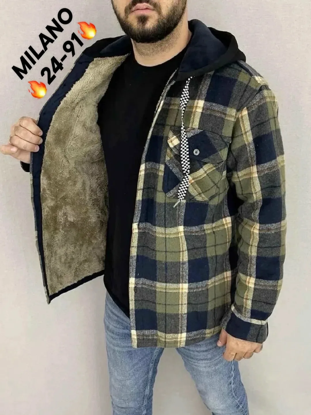 Мужская рубашка из натурального кашемира — фото 4