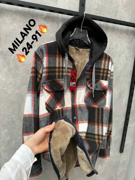 Рубашка мужская из кашемира — фото 1