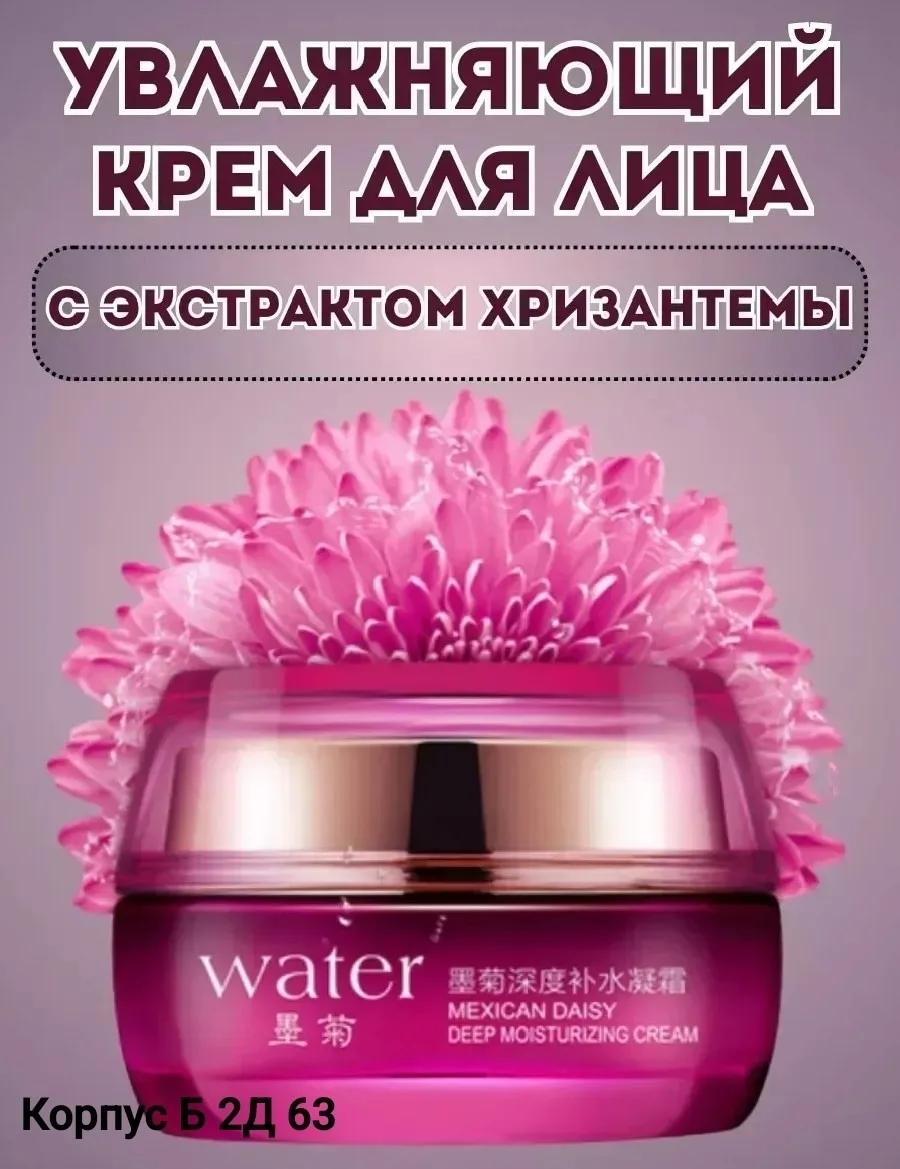 Water, Крем для лица увлажняющий с экстрактом хризантемы — фото 1
