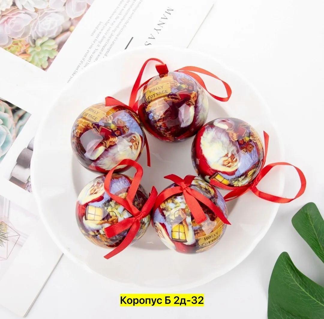 Новогодние шарики из пластика — фото 3