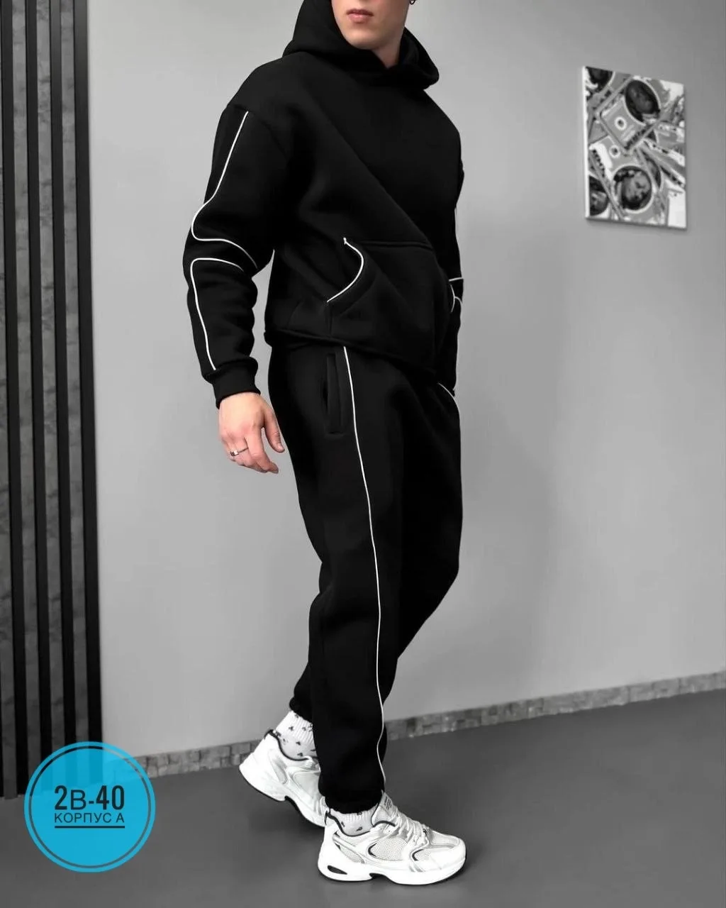 Костюм мужской двойка флисе — фото 1