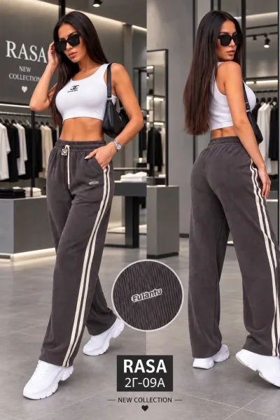 Брюки женские из микровельвета — фото 2