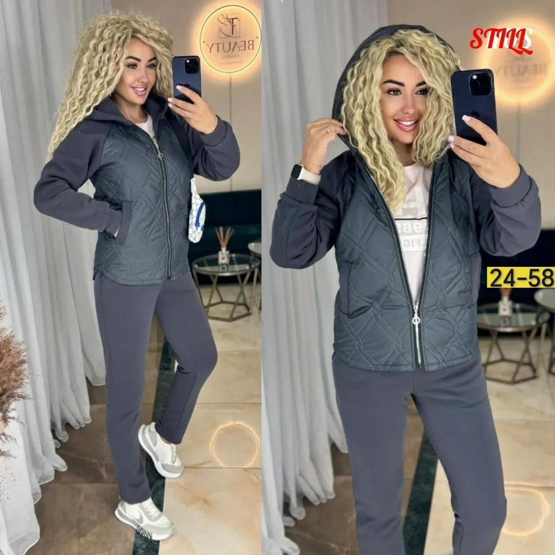 Костюм женский флисовый с подкладкой из синтепона — фото 3