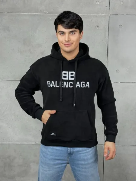 Мужское худи из двухстороннего флиса — фото 1