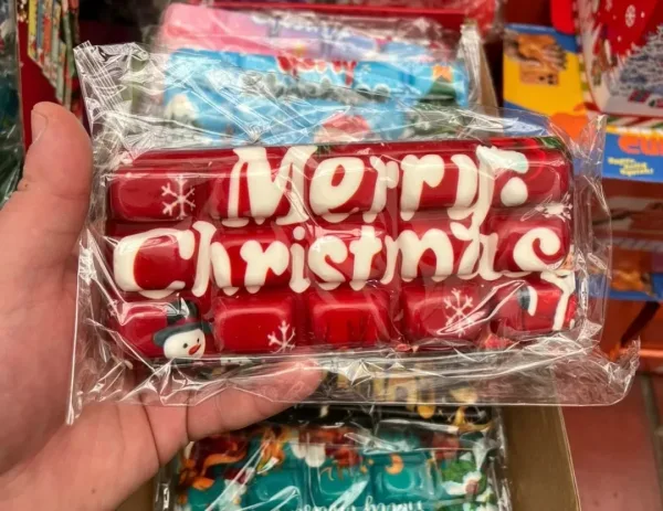 Сквиш антистресс новогодний Шоколад Коричневый — фото 2