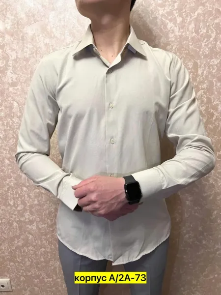 Рубашка мужская из хлопка — фото 4