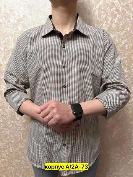 Рубашка мужская из хлопка — фото 6