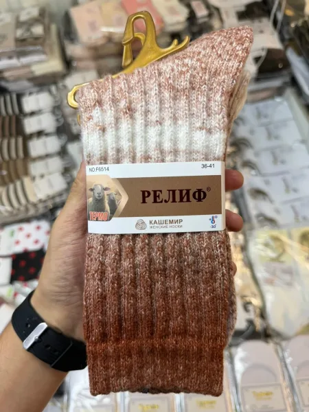 Носки женские из кашемира — фото 2