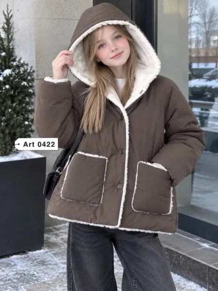 Двухсторонняя куртка из хлопка — фото 10
