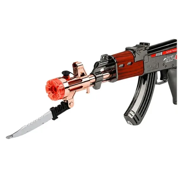 Игрушечная винтовка АК-47 со световыми, звуковыми эффектами и эффектом дыма — фото 3
