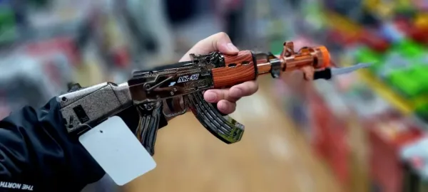 Игрушечная винтовка АК-47 со световыми, звуковыми эффектами и эффектом дыма — фото 10