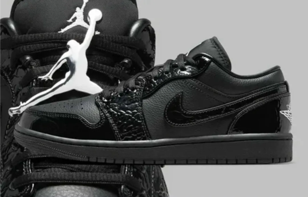 Air Jordan 1 Low AJ1 Кроссовки Чёрный — фото 4