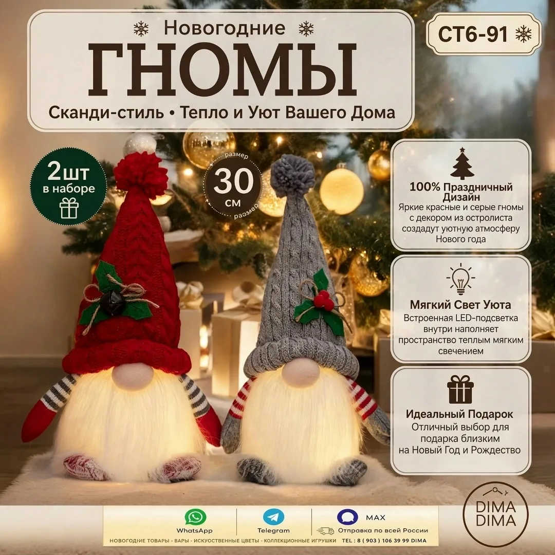 Новогодний Подарок гномы — фото 1