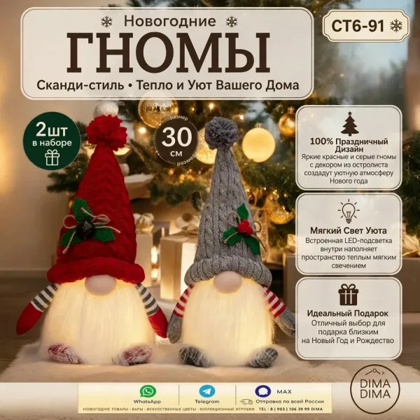 Новогодний Подарок гномы — фото 1