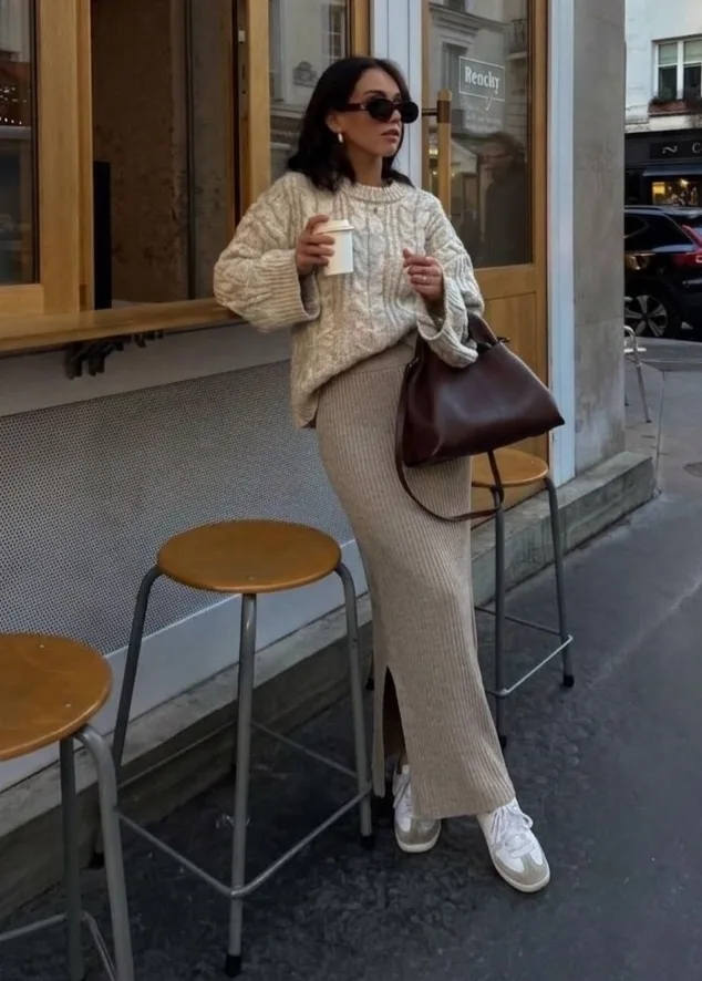 Юбка MAXI из трикотажа — фото 4